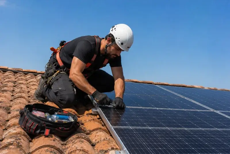 Maintenance et monitoring de panneaux solaires à Mosnac